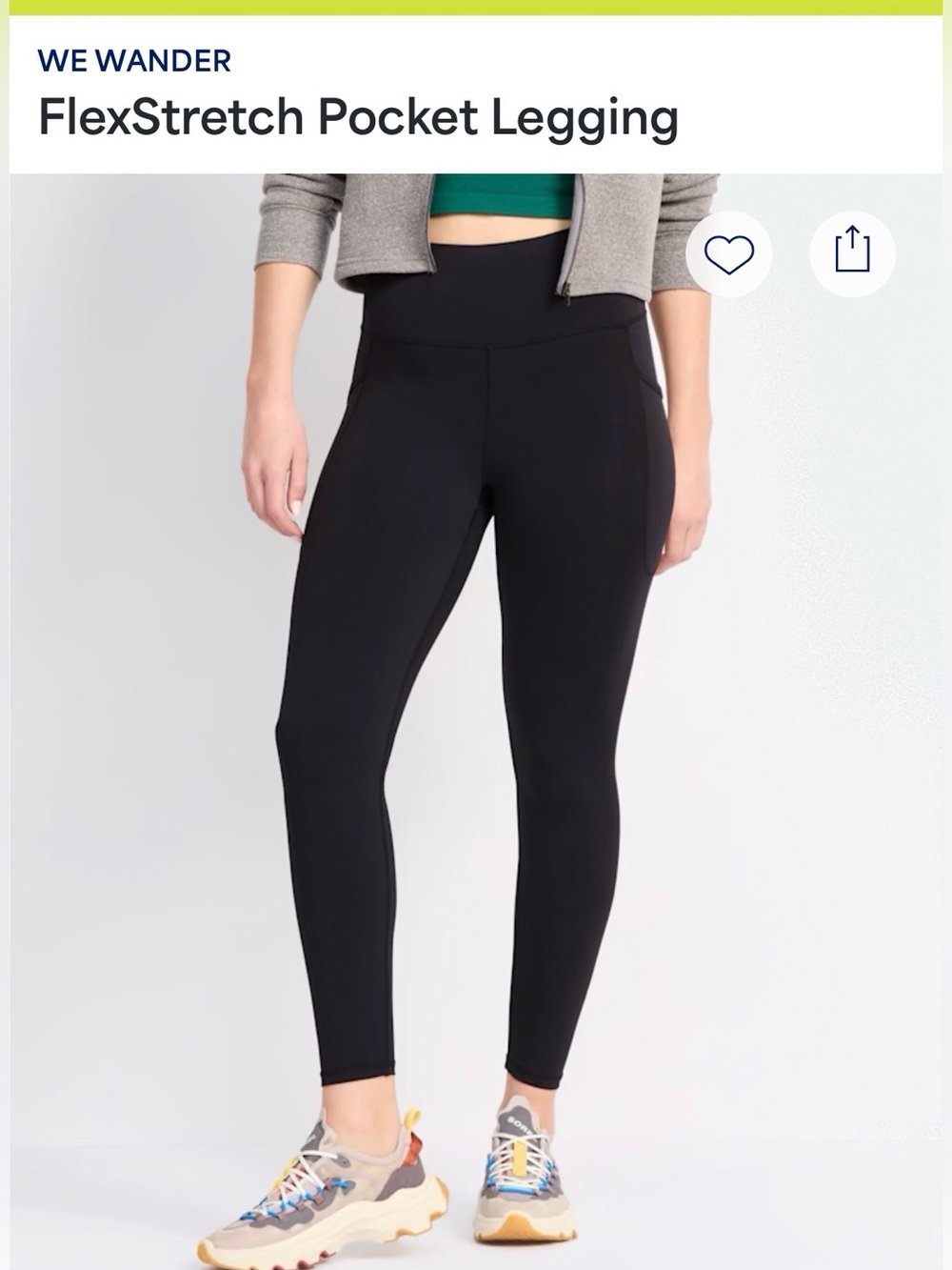 We Wander FlexStretch Pocket Legging - Black XL